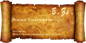 Bucsa Zsuzsanna névjegykártya
