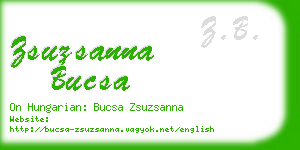 zsuzsanna bucsa business card
